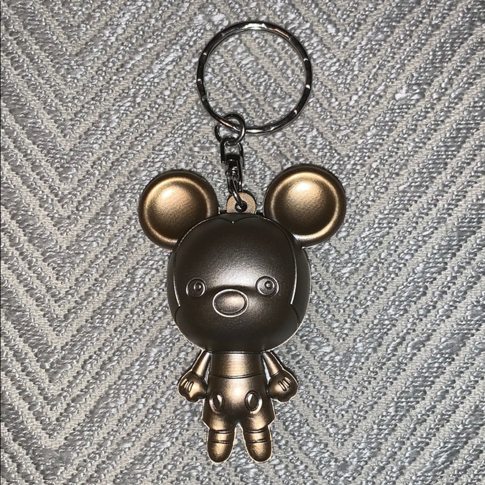 Disney Gold Mickey Chaser Figural Keychain